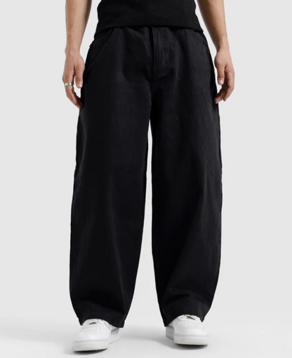 Pack Of 2 - LuxeLane Pants Premium Baggy Jeans