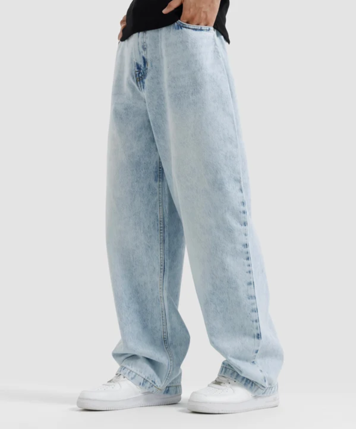 Pack Of 2 - LuxeLane Pants Premium Baggy Jeans