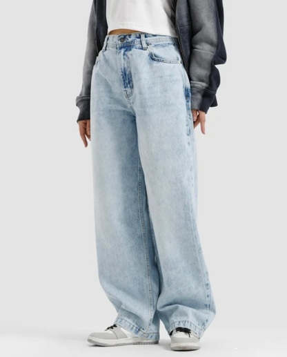 Pack Of 2 - LuxeLane Pants Premium Baggy Jeans