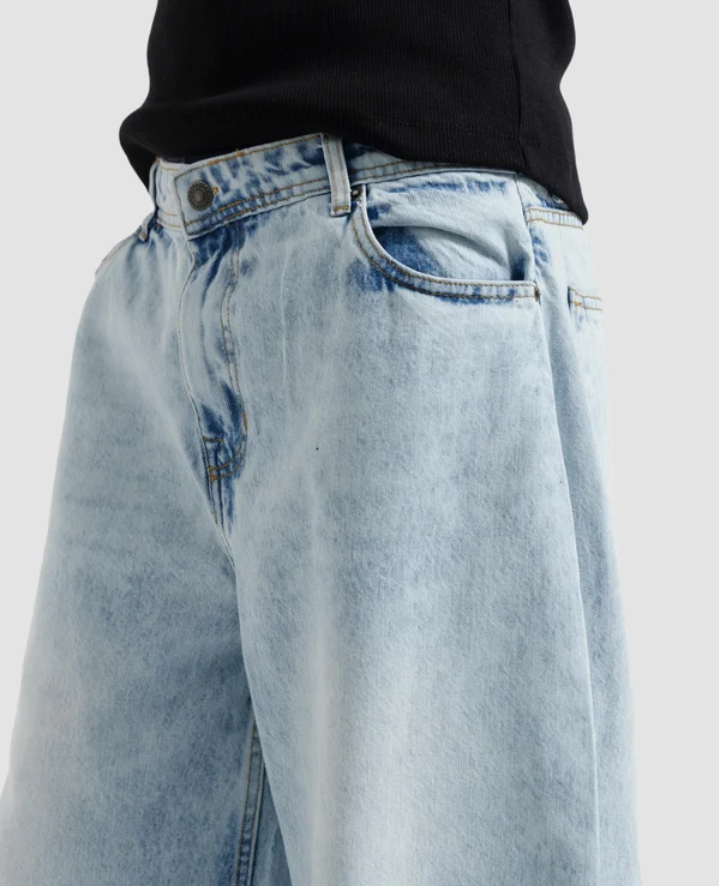 Pack Of 2 - LuxeLane Pants Premium Baggy Jeans