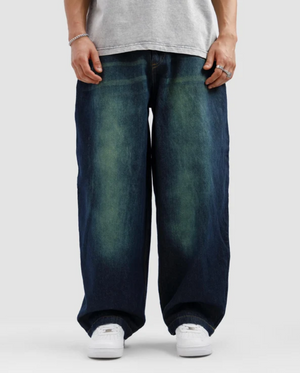 Pack Of 2 - LuxeLane Pants Premium Baggy Jeans