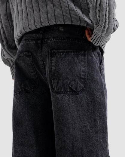 Pack Of 2 - LuxeLane Pants Premium Baggy Jeans