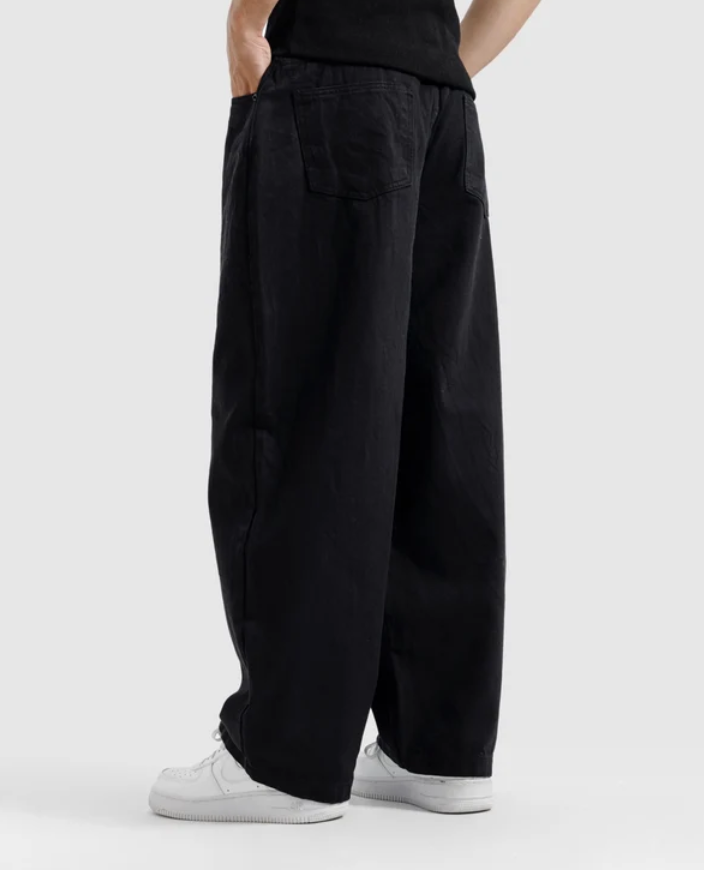Pack Of 2 - LuxeLane Pants Premium Baggy Jeans