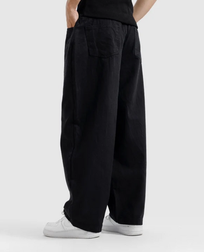 Pack Of 2 - LuxeLane Pants Premium Baggy Jeans